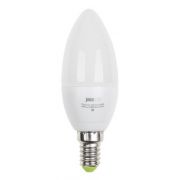 Лампа светодиодная PLED-ECO 5Вт C37 свеча матовая 3000К тепл. бел. E14 400лм 230В 50Гц JazzWay 1036834A