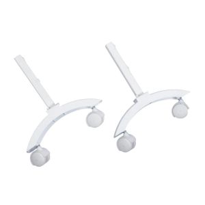 Комплект ножек Granit, Glassar белый с колесами