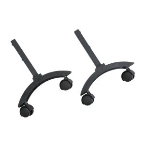 Комплект ножек Granit, Glassar черный с колесами