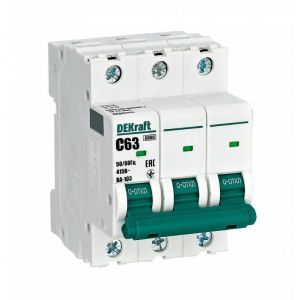 Выключатель автоматический модульный 3п C 63А ВА103 SchE 12311DEK