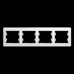 Рамка 4-м Glossa горизонт. бел. SchE GSL000104