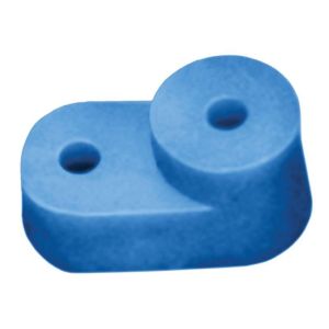 Изолятор углов. для «О» шины син. IEK YIS32