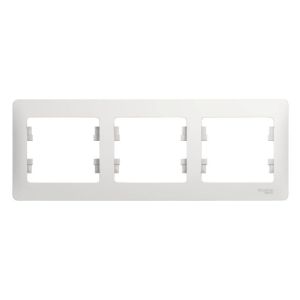 Рамка 3-м Glossa горизонт. бел. SchE GSL000103