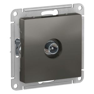 Розетка телевизионная оконечная TV AtlasDesign 1дБ механизм сталь SchE ATN000991