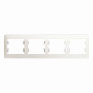 Рамка 4-м Glossa горизонт. перламутр SchE GSL000604