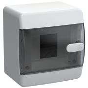 Корпус пластиковый ЩРН-П-4 IP41 черн. прозр. дверь UNION Compact IEK UIC-KP12-N-04-41-K01