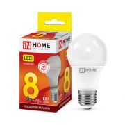 Лампа светодиодная LED-A60-VC 8Вт грушевидная 230В E27 3000К 760лм IN HOME 4690612024004