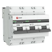 Выключатель автоматический модульный 3п C 16А 10кА ВА 47-100 PROxima EKF mcb47100-3-16C-pro