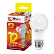 Лампа светодиодная LED-A60-VC 12Вт грушевидная 230В E27 3000К 1140лм IN HOME 4690612020235