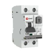 Выключатель автоматический дифференциального тока 2п C 40А 30мА тип A 6кА АВДТ-63 2мод. электромех. PROxima EKF DA63-40-30