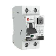 Выключатель автоматический дифференциального тока 20А 30мА тип AC 6кА АВДТ-63 электромех. PROxima EKF DA63-20-30-AC